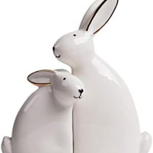 Statues de deux lapin décoratives modernes, témoigner de l'amour et affection