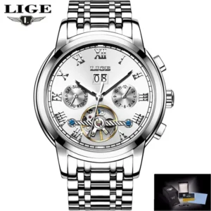 Montre-bracelet en cuir pour offrir un cadeau à son partenaire homme